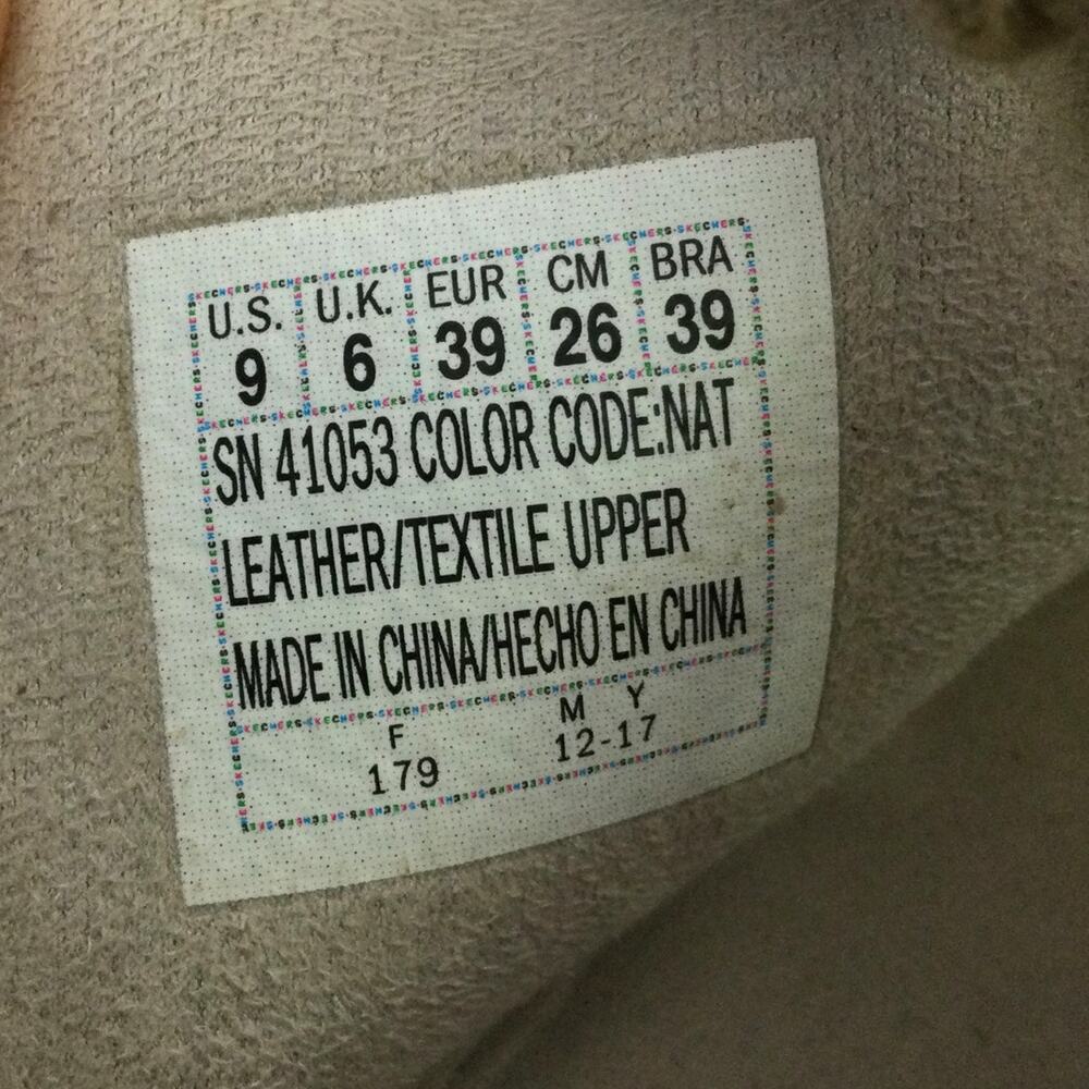 Skechers Boho Chic Minimalist Leather Lace Up Tan Slingback 2.5" Wedge Sandal 9 - Picture 8 of 11